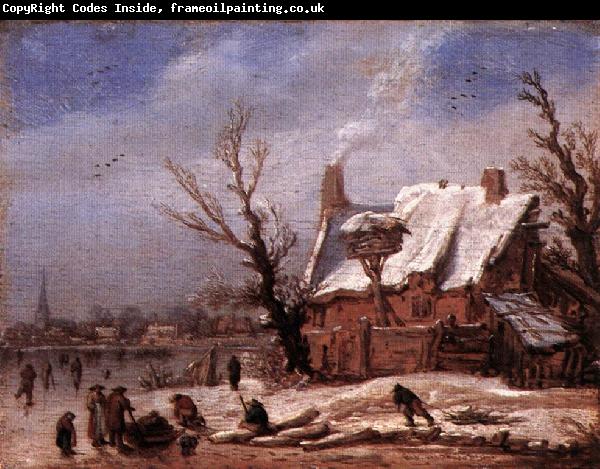 VELDE, Esaias van de Winter Landscape ew